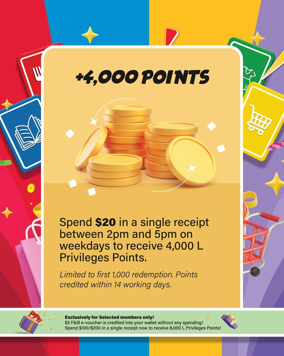 L Privileges Points weekday offer