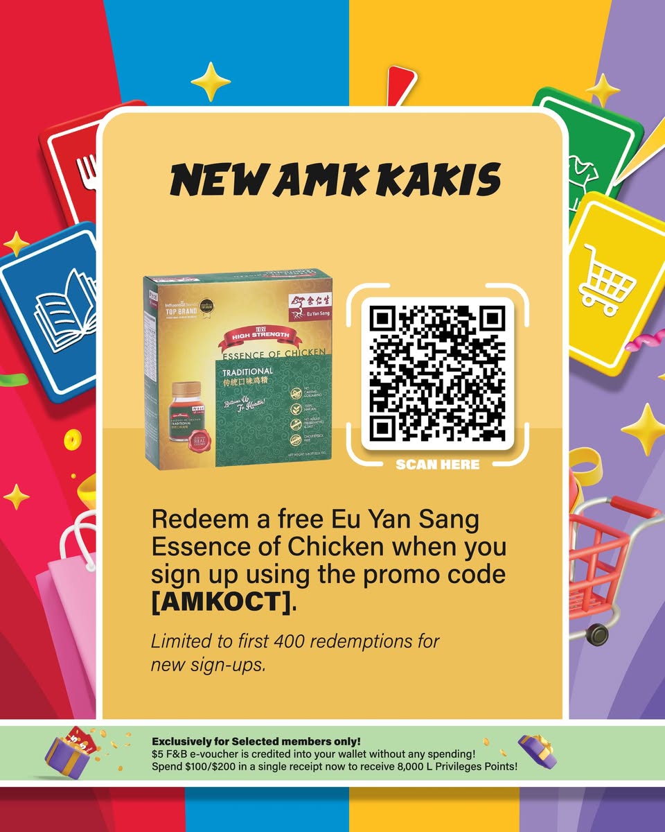 Eu Yan Sang Essence of Chicken redemption offer