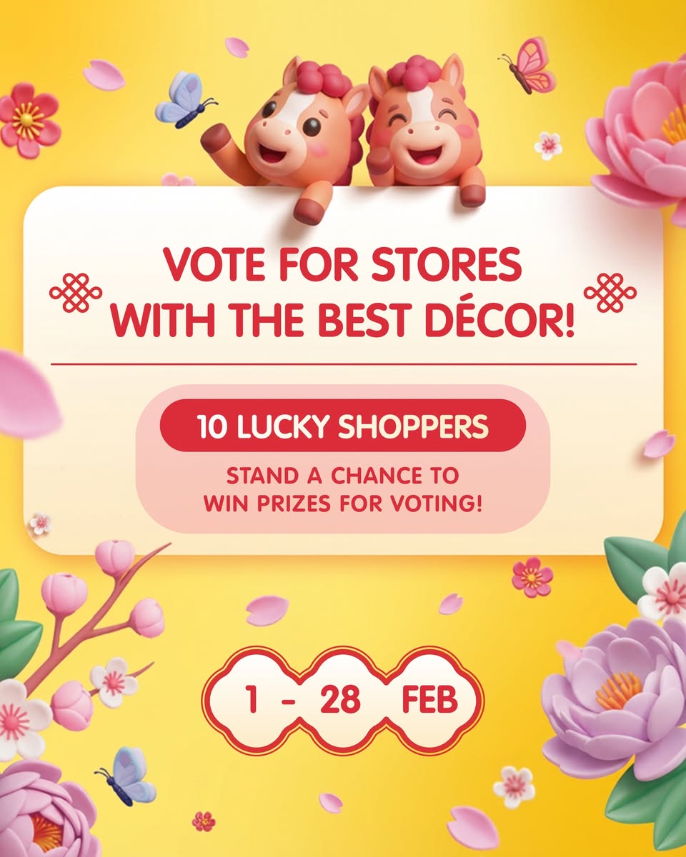 Vibrant Chinese New Year floral store decoration