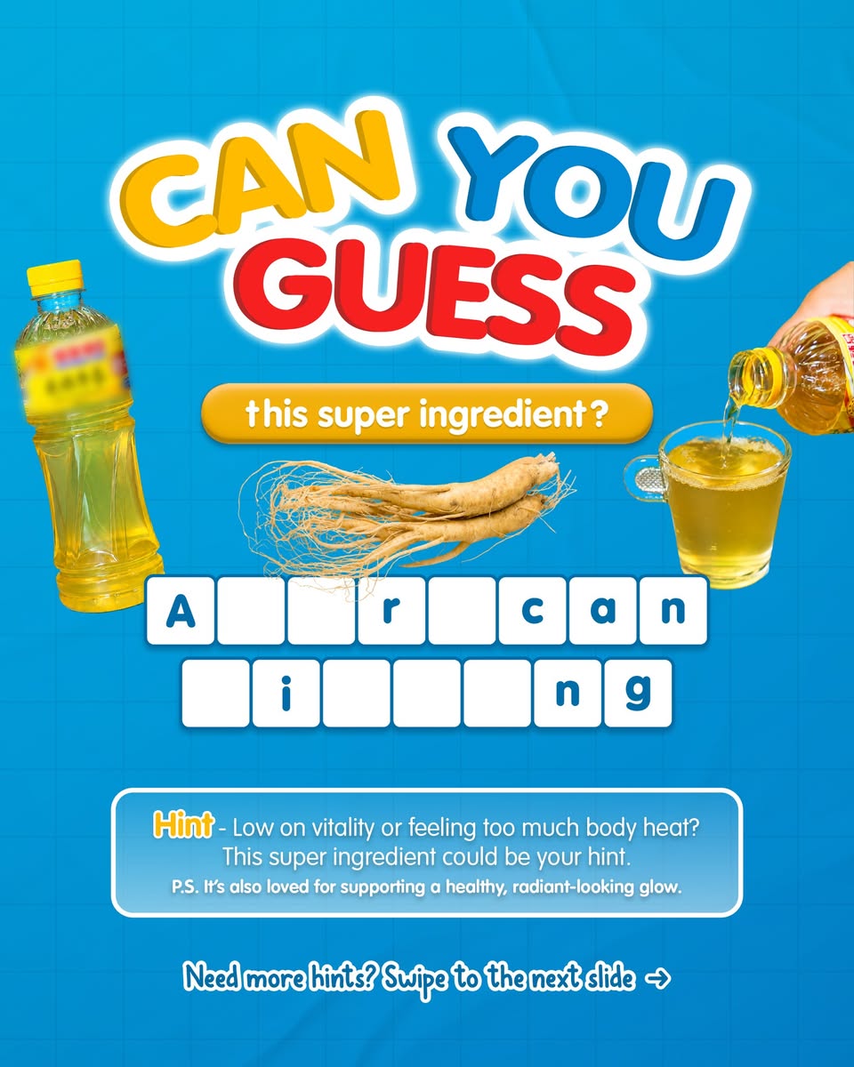 HockHua Tonic super ingredient guessing game at AMK Hub