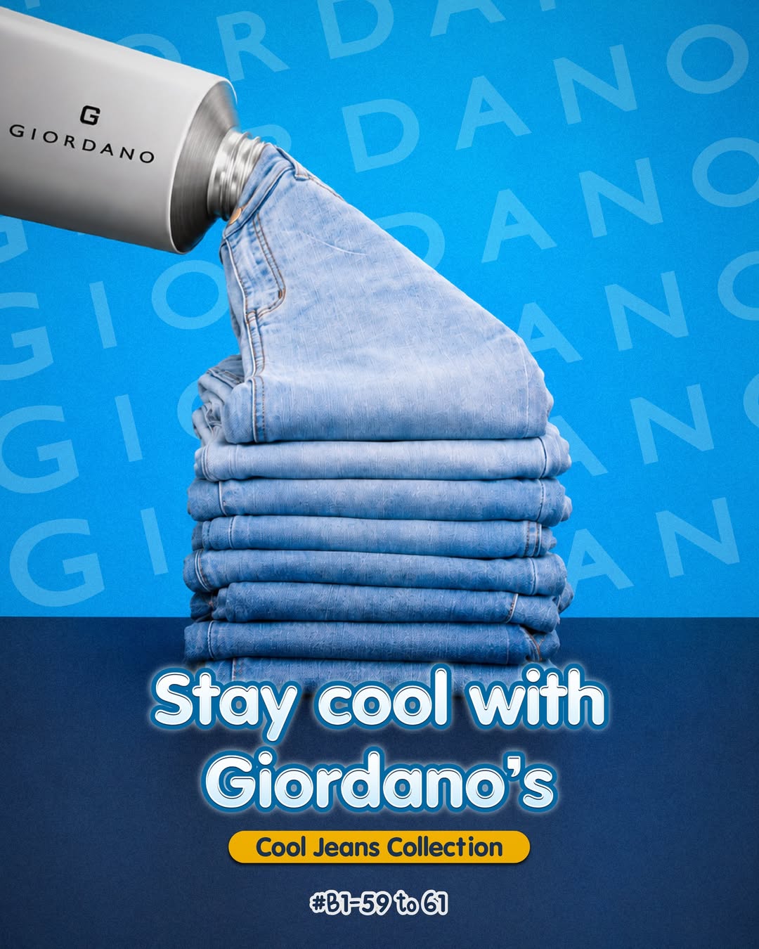 Giordano Cool Jeans Collection promotional display