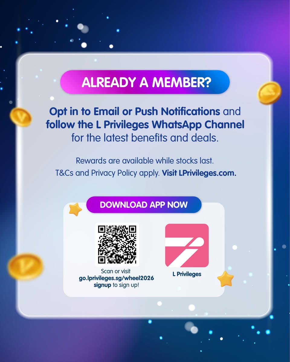 L Privileges sign up and WhatsApp channel