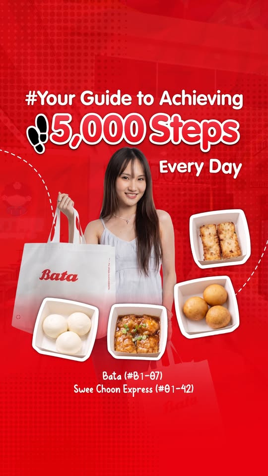 Bata footwear store at AMK Hub B1-07 for comfortable walking shoes