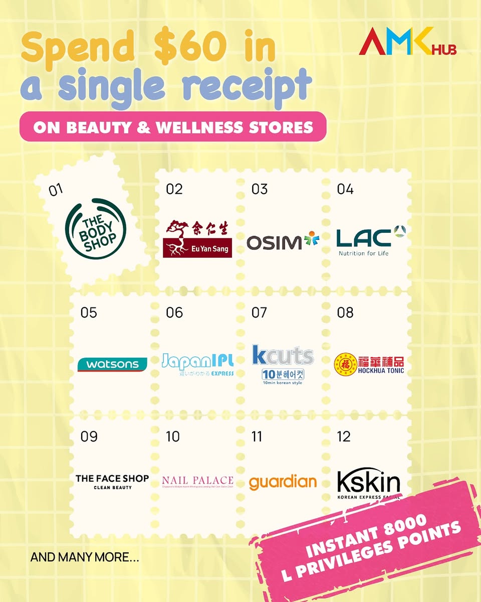 Key information for an enhanced shopping experience at AMK Hub